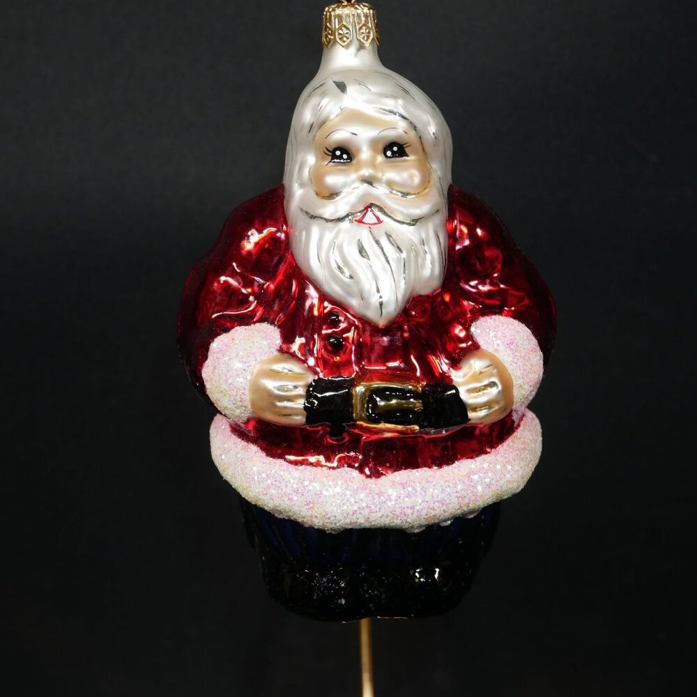 Christopher Radko "The Clauses" Santa & Mrs Claus Glass Christmas Ornaments Rare